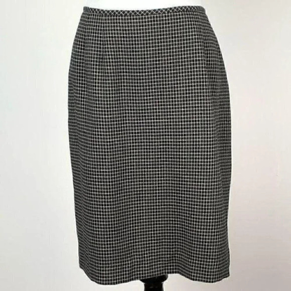 Kasper pencil skirt size 14 grid check career - Picture 8 of 8